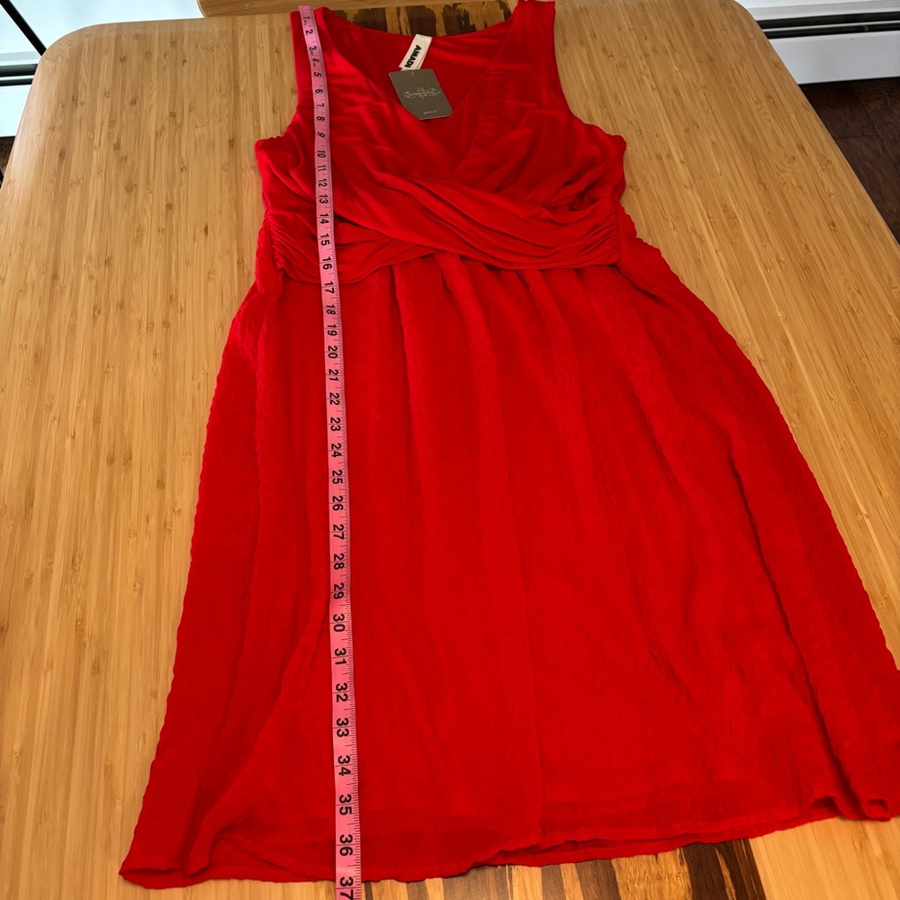 NWT Anthropologie Amadi Mia Red Dress Size L - Picture 13 of 13